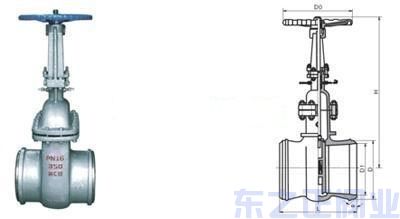 水封閘閥結構圖