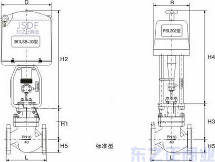 電子式電動(dòng)套筒調(diào)節(jié)閥尺寸圖