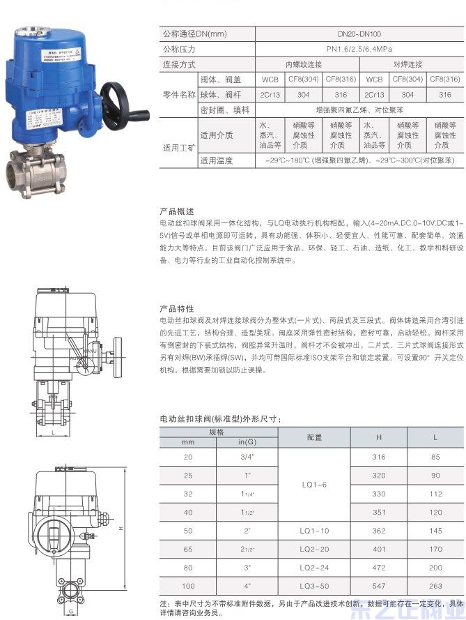 防爆電動(dòng)內(nèi)螺紋球閥