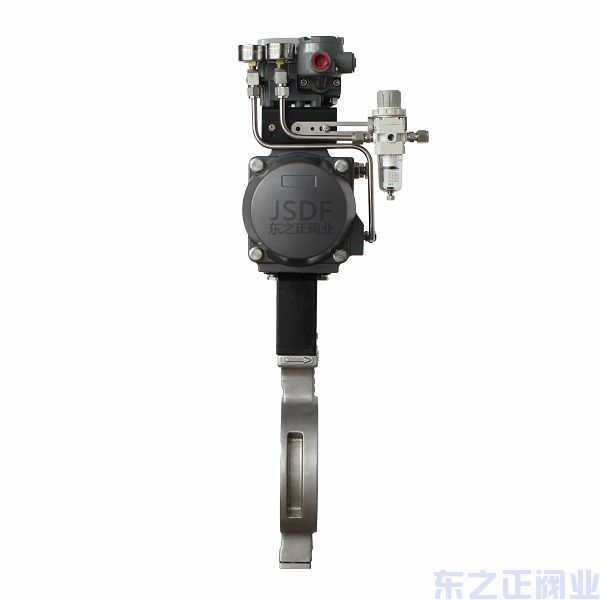 氣動高性能蝶閥 側(cè)面圖